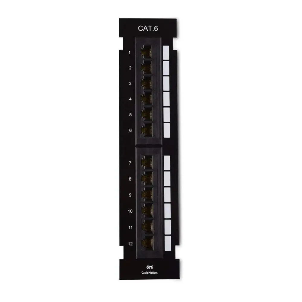  Патч-панель настенная cat6 cat5e cat6a utp 12 портов с
