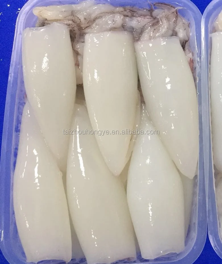 2018 frozen block Chinese loligo squid tubes and tentacles TT 5-8cm on sale