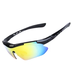 OEM High quality prescription sunglasses outdoor sports Cycling sunglasses with 5 pieces PC lens Guangzhou factory