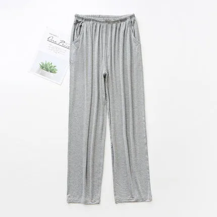 Оптовая продажа, домашняя одежда, мужские свободные штаны из модала, мужские пижамы, свободные широкие штаны