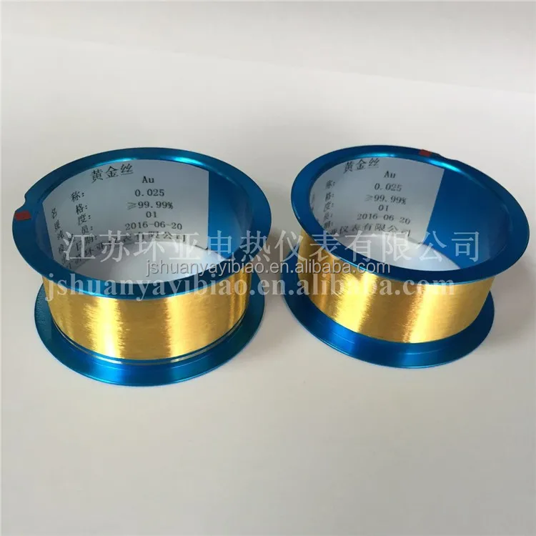 China manufacturer 0.025mm high quality 99.99% Au gold wire
