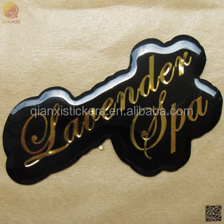 Manufacturer Direct Sales Custom Waterproof Decorative Sticker Crystal 3d Dome Gel Sticker