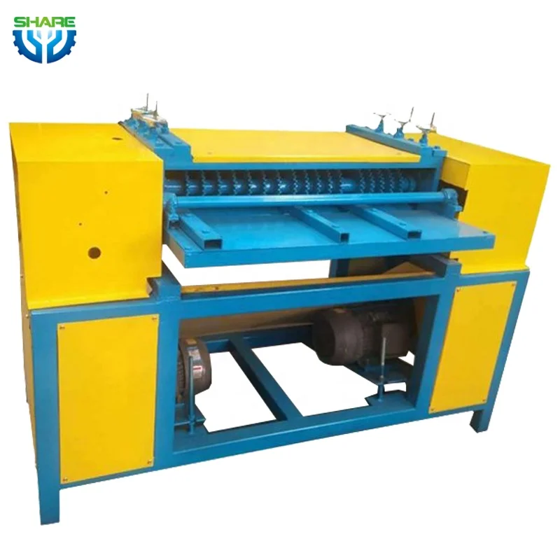 scrap radiator copper and aluminium recycling machine radiator separate stripping machine