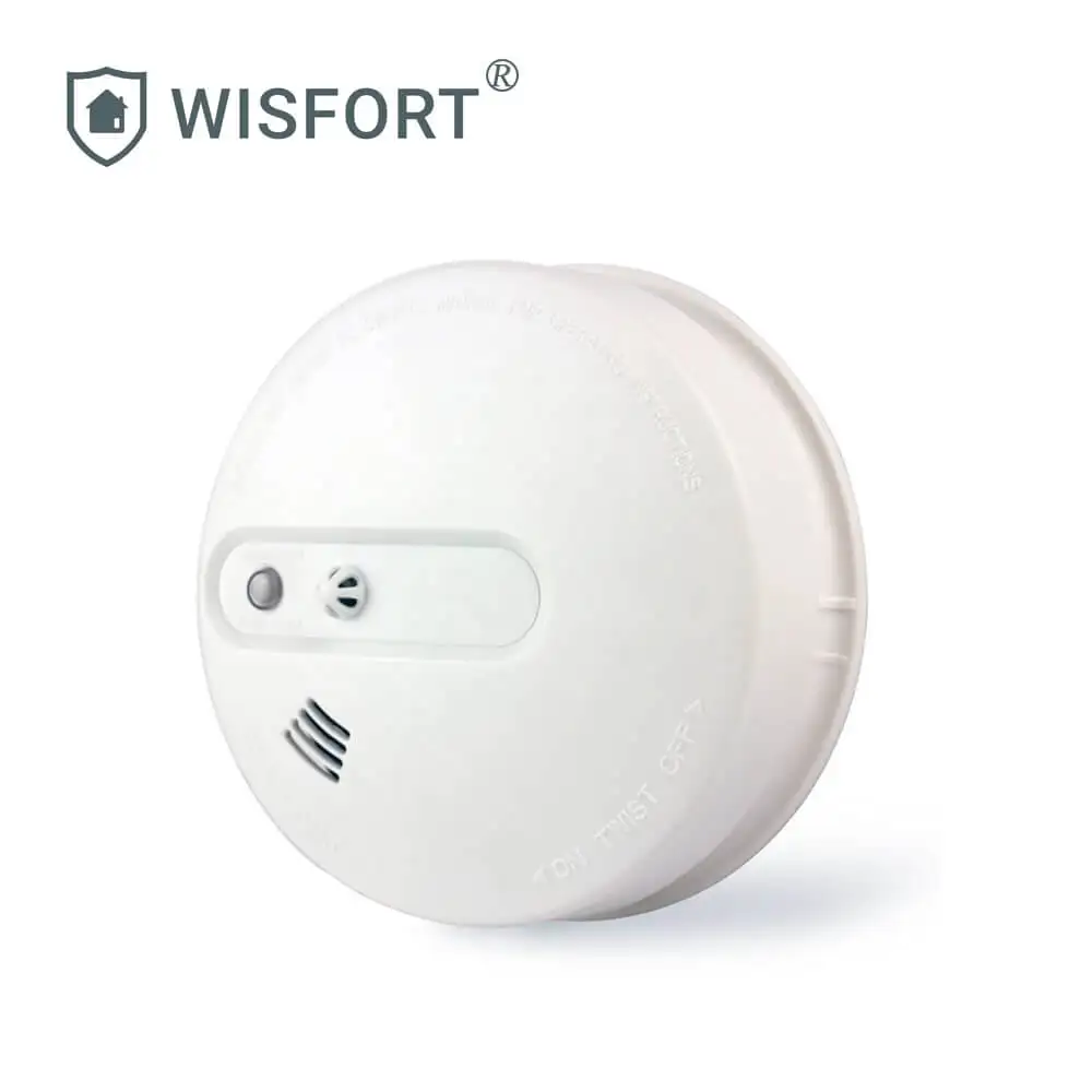 Беспроводной батарея работает детектор дыма пожарной сигнализации сенсор
