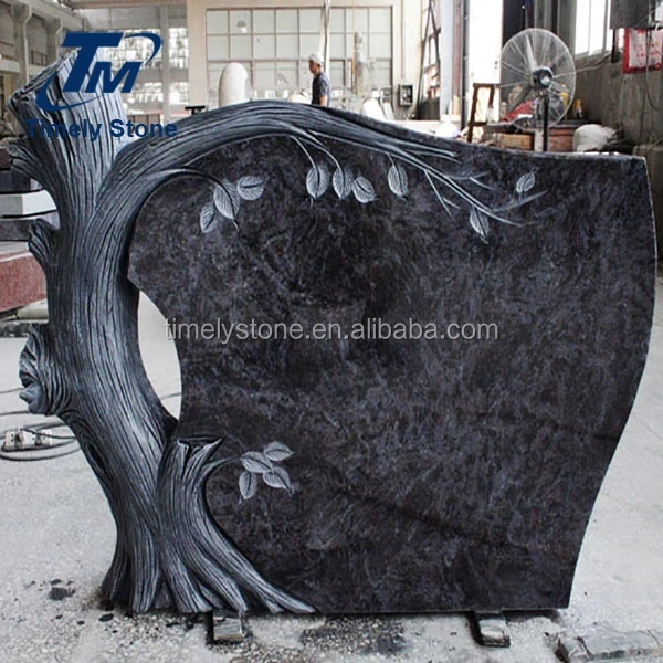 
chinese headstone supplier tombstone hand carving monuments tree 