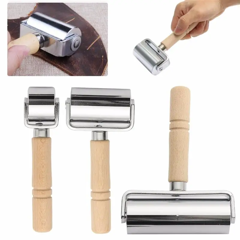 Glue Edges Laminating DIY Handmade Crease Tool Leather Craft Roller