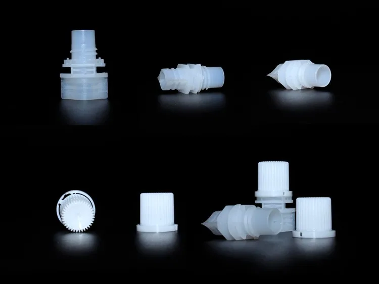 8.6mm Food packaging plastic doy pack spout with screw cap