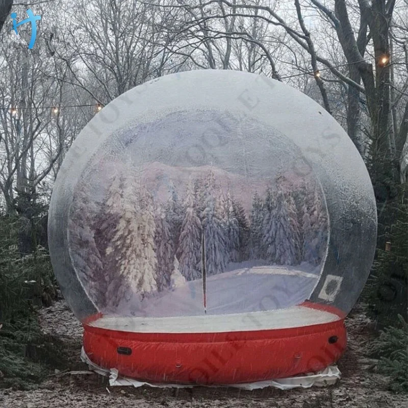 
High quality custom giant outdoor inflatable snow globe 