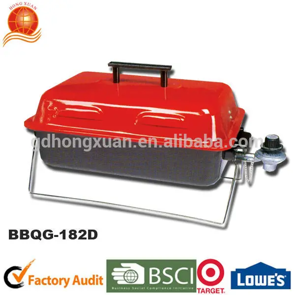 Portable porcelain enameled barbecue gas grill balcony grill gas