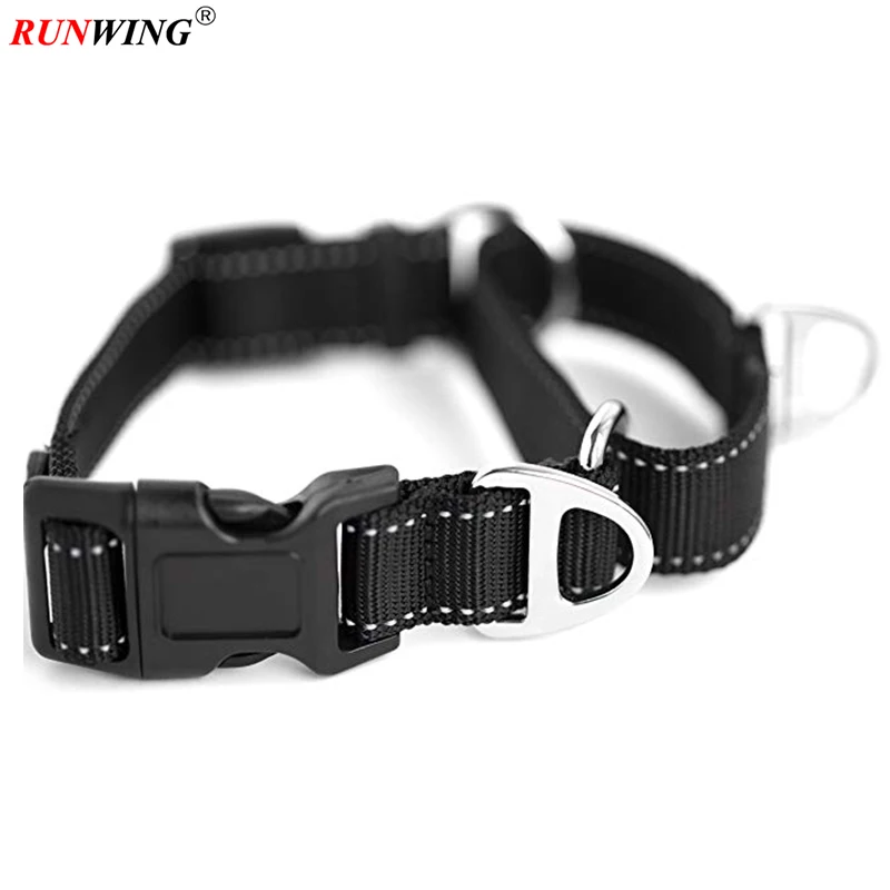 Nylon training collar martingale collar premium quality limited-cinch dog collar with reflective stitching