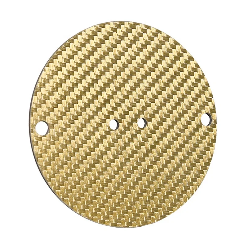 Сделанный на заказ лист для резки с ЧПУ из перфорированного углеродного волокна 3K