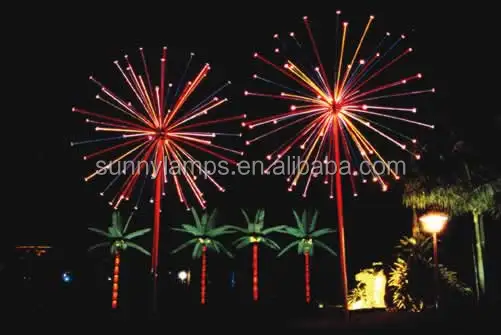 Бесплатный образец заводской поставщик Лучшая цена декоративные фейерверки уличный Рождественский светодиодный светильник