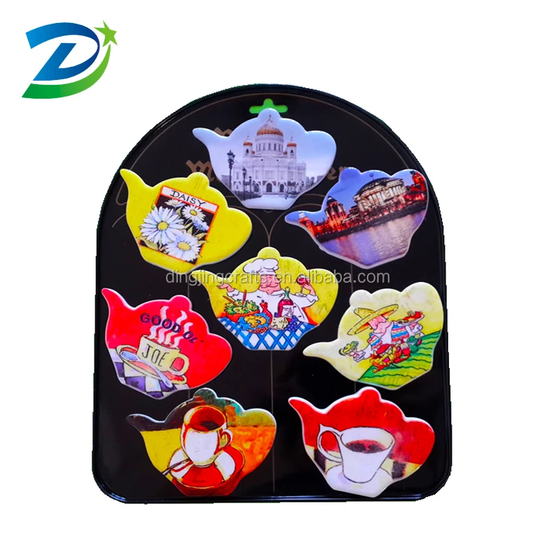 
Advertising products refrigerator magnet wholesale , custom ceramic souvenir fridge magnet 