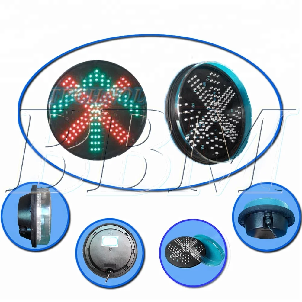 parking lot 12 volt red cross green arrow green arrow led traffic warning light