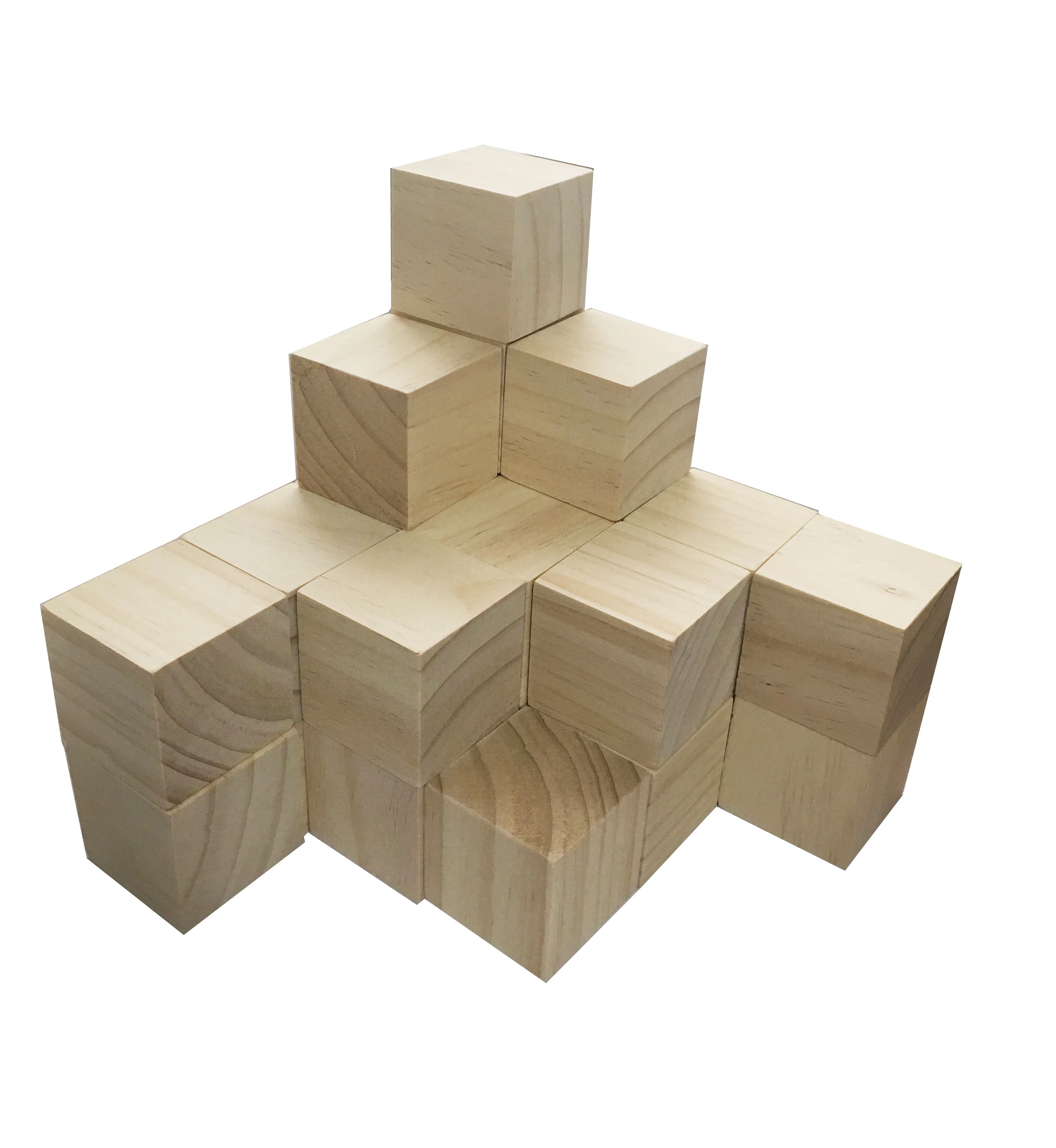 Wooden Cubes  1 Inch   Wood Square Blocks For Puzzle Making, Crafts, And DIY Projects  100 Pieces/box