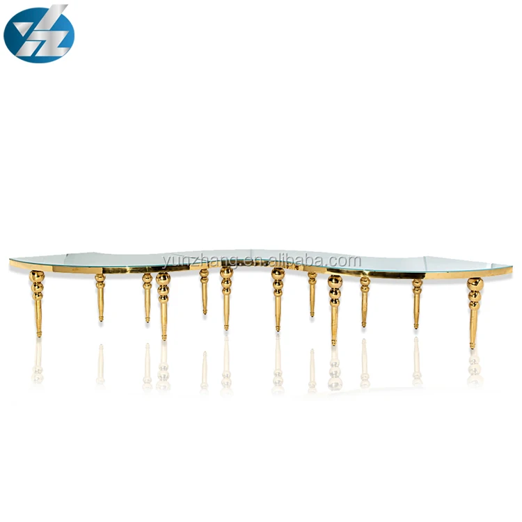 
Cheap Price S Shape Wholesale Wedding Banquet Hall Tables 