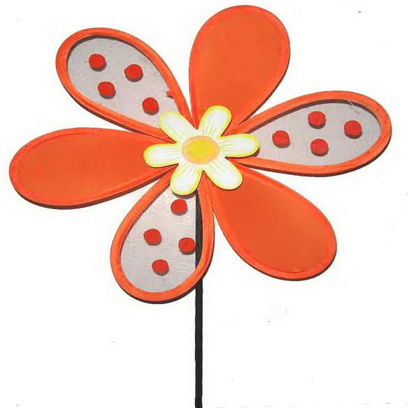 Garden Single Flower Pinwheel Decoration Item