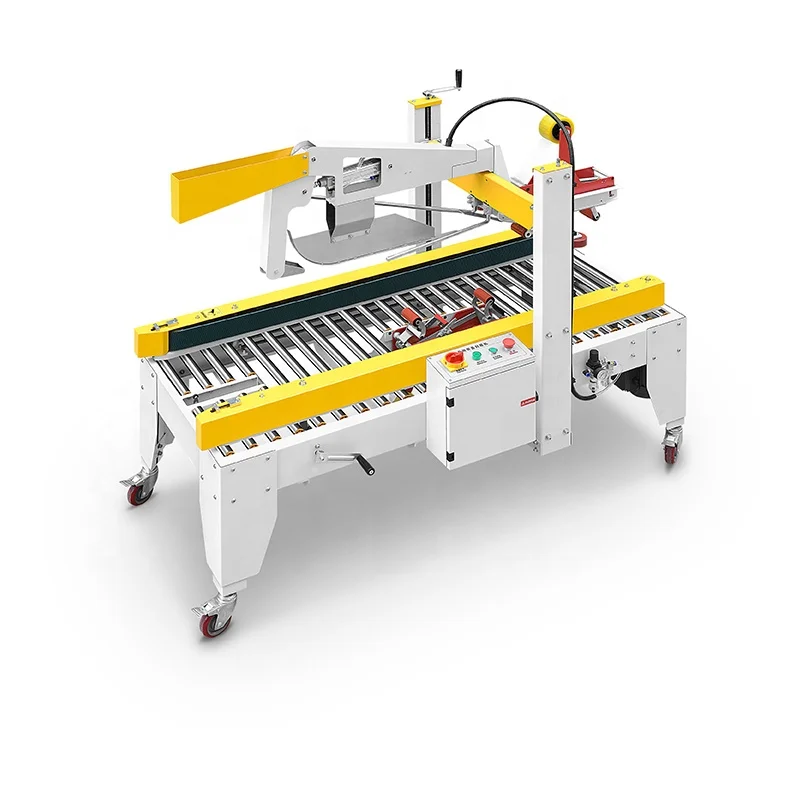 
FM-500A Factory Manufacturer Side Drive Auto Folding AdhesiveTape Carton Sealing Machine 