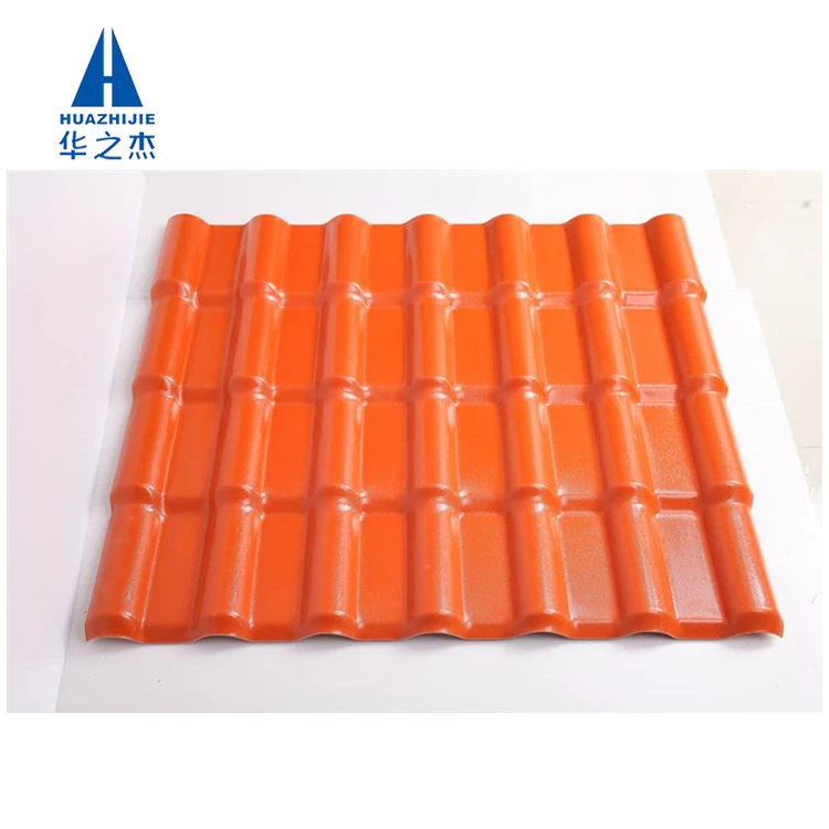 1050mm Residential Terracotta Spanish Synthetic Resin ASA PVC Roof