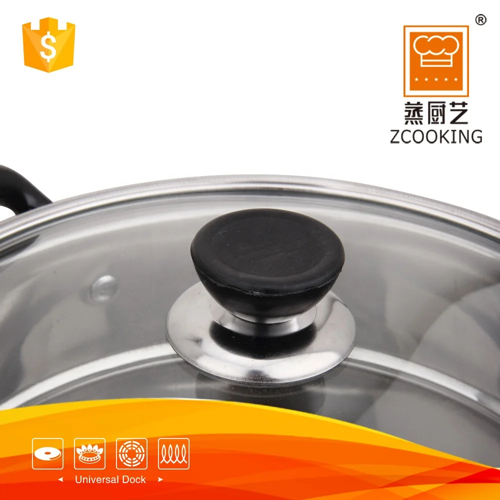 30CM 2 Layer Metal Stainless Steel  Chinese Food Steamer Pot Glass pots And Dinnerware sets