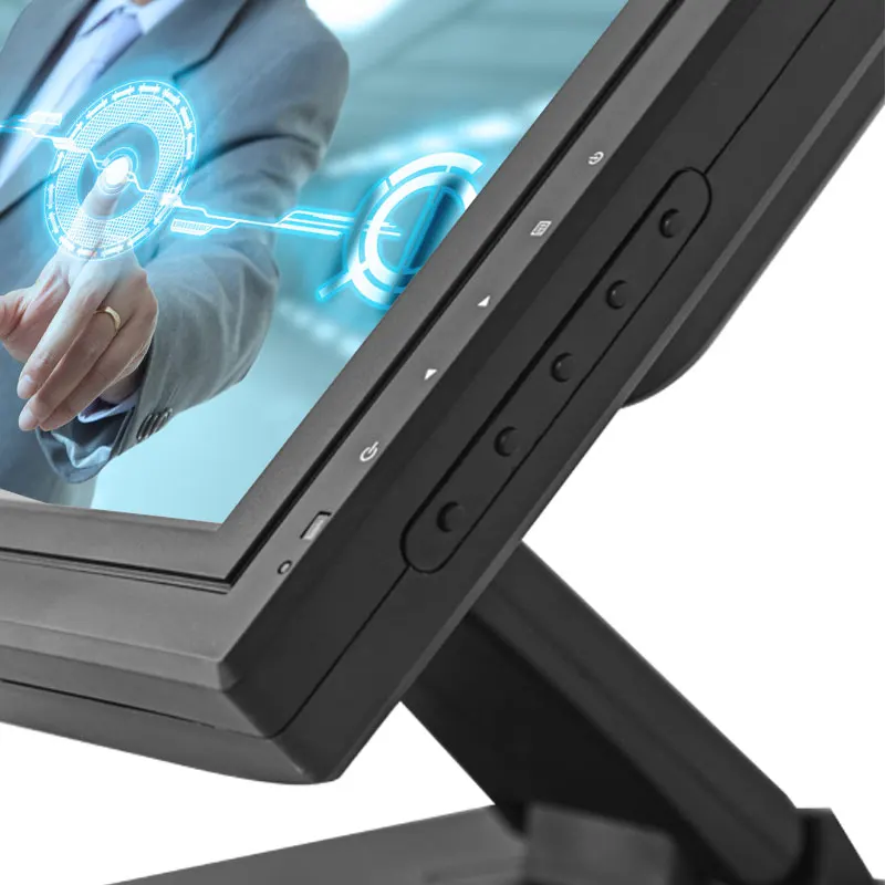 Professional 15 17 inch TFT POS resistive touch screen monitor