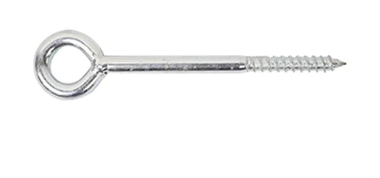 White Zinc Plated Scaffolding Screw Eye with Eye Dia 23mm