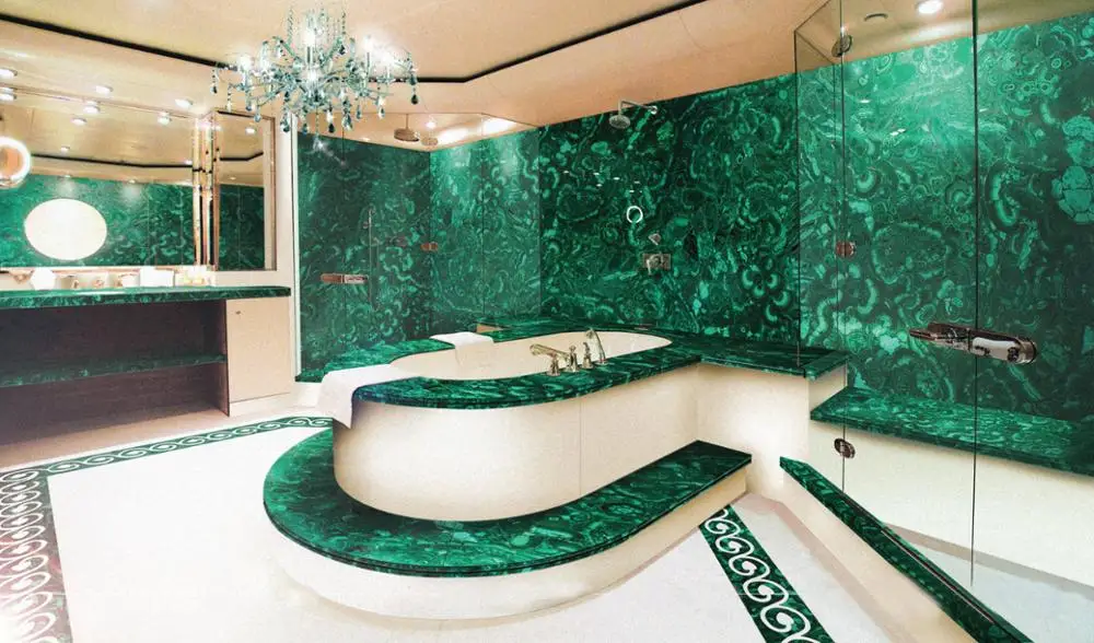Top quality malachite green big slab foshan wholesale