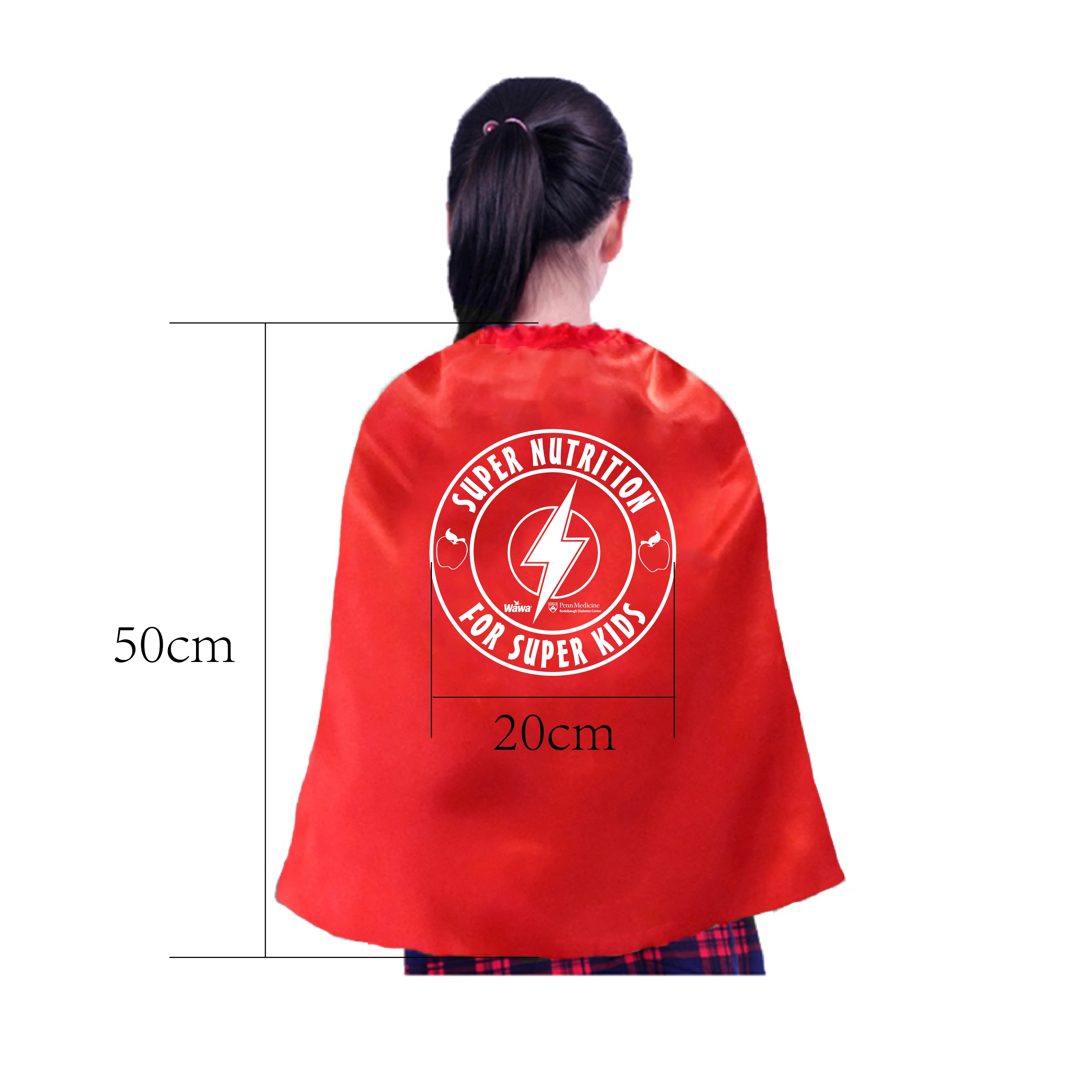 Custom Logo Printed Fancy Dress Cape Costume for Kids Children Party