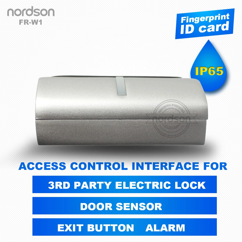 Водонепроницаемый металлический Wiegand сигнал RFID кардридер биометрический сканер отпечатков пальцев система контроля доступа к двери со светодиодным индикатором