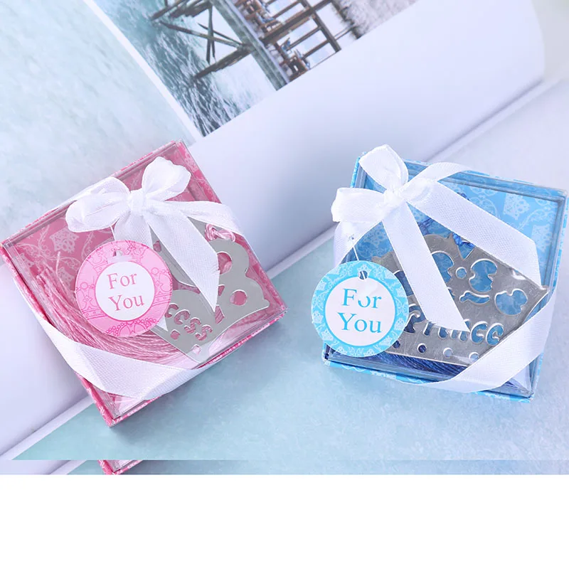 Parties Birthday Crown Pon Blue Prince Bookmark Birthday Giveaways Baby Shower Gifts