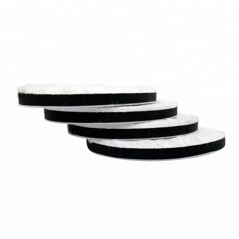 High Quality White Round Car Waxing Sponge Pad Thickness Universal Washable Detailing Microfiber Sponge Pad
