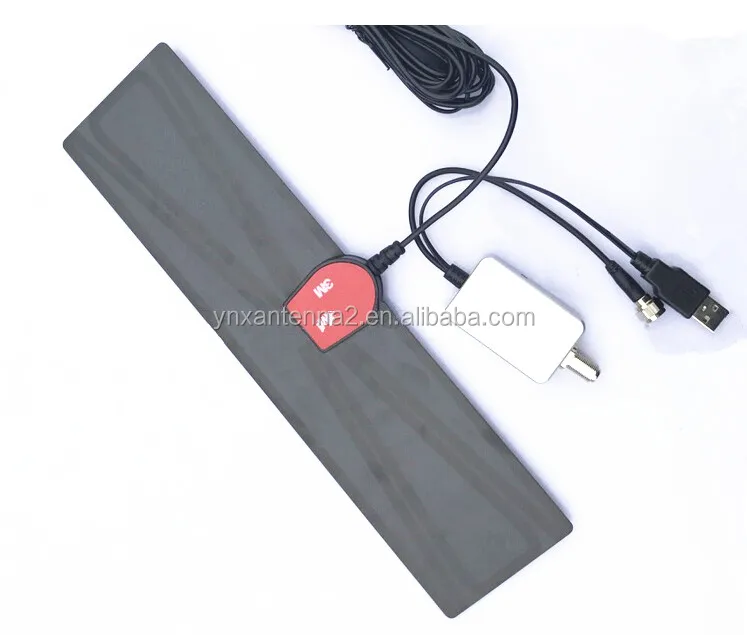 Лучшая цена UHF VHF плоский DVB T T2 домашние цифровой HD ТВ телевизионные антенны с усилители
