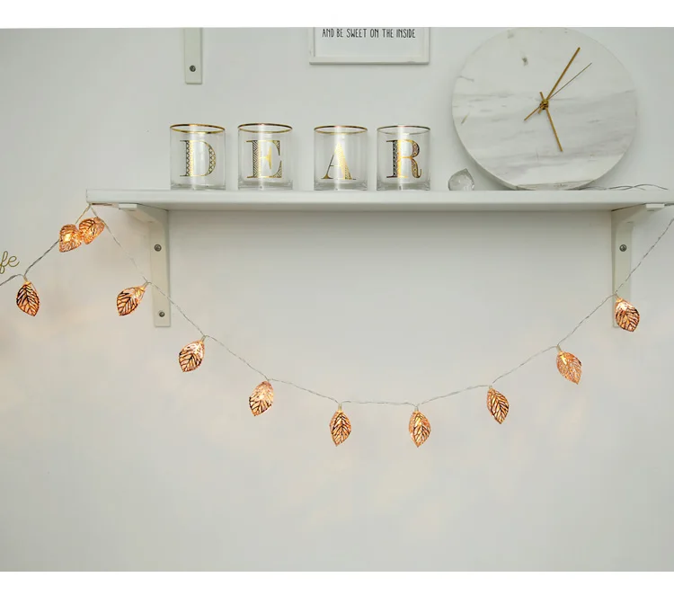 
Dropshipping LED flashlights girls little fresh rooms decorative light romantic wedding rose gold feather bedroom ins style 