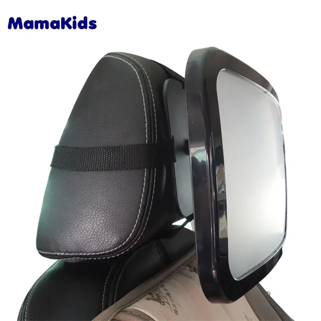 Acrylic baby car seat mirror for back seat strapped