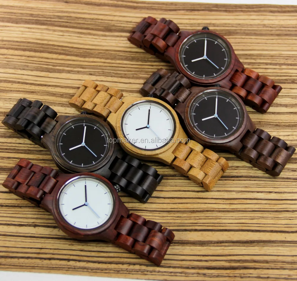 2017 Unisex Wooden Watches In Stock Couple Wood Watch Gift to Her