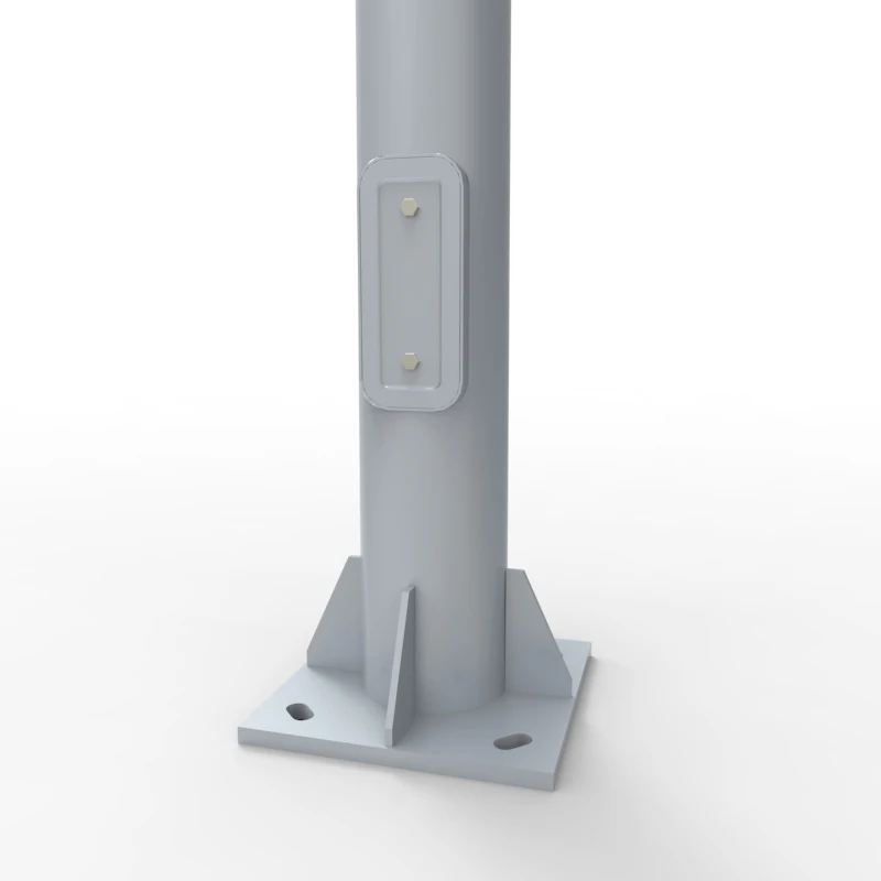 led warning solar street light symbol with die-casting aluminum lamp body