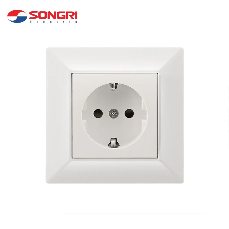 
Songri Brand European Standard UK Black Color Home 3 Gang 1 Way Light Switch 