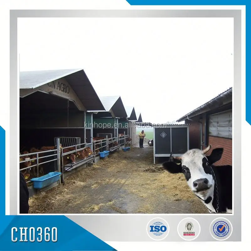 Горячеоцинкованные стальные конюшни, стальное укрытие для коров