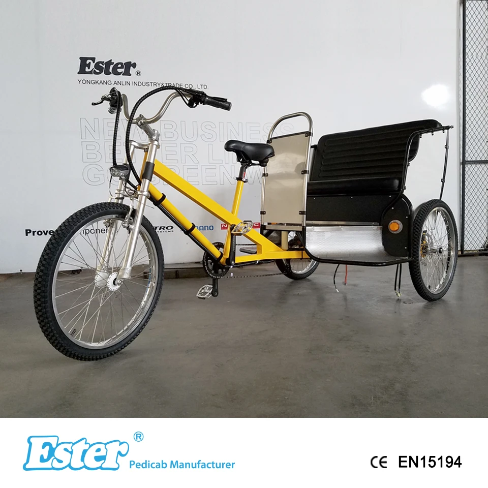 ESTER 3 Wheel Pedicab LED Lights More Colors Choice , tricycle for adults bike trike   taxi