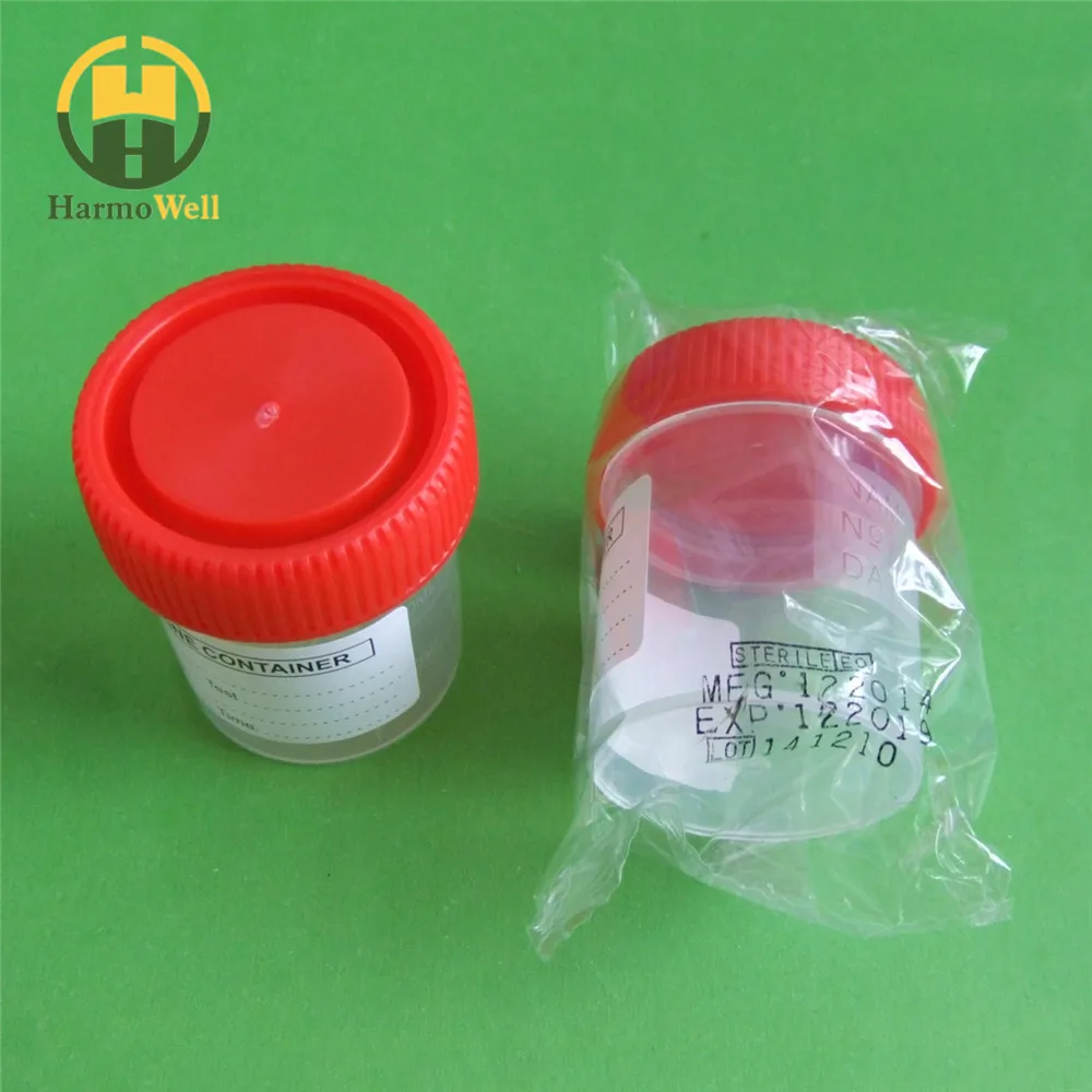 Одноразовая Стерильная чашка для мочи 30 мл, 40 мл, 60 мл, 100 мл, 120 мл