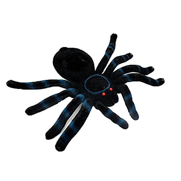 Icti stuffed toy factory customized cuddly black plush spider for Halloween gift