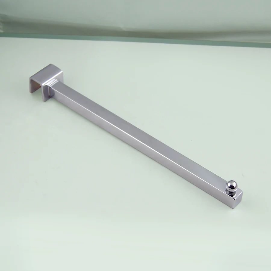 Хромированные овальные крючки «Водопад» для прямоугольной трубки