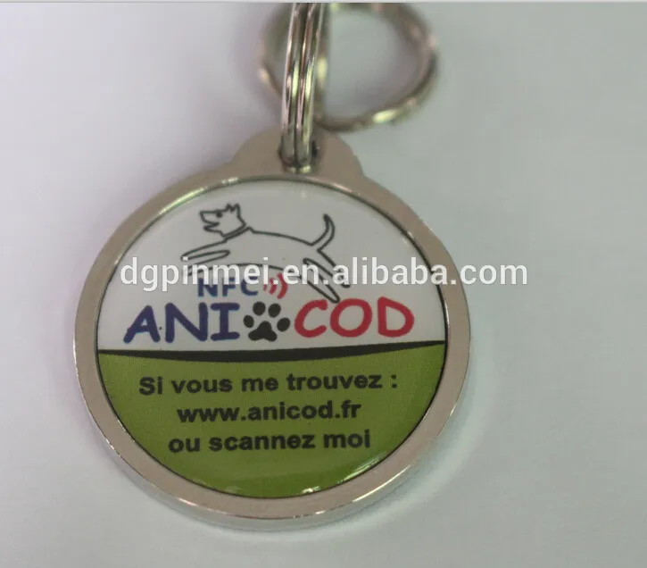 Custom logo printing programable NFC RFID protector card key card pet tag