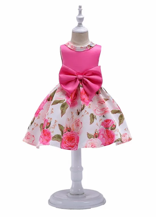 Popular Summer Girls Dress Beautiful Flower Dresses Clothes