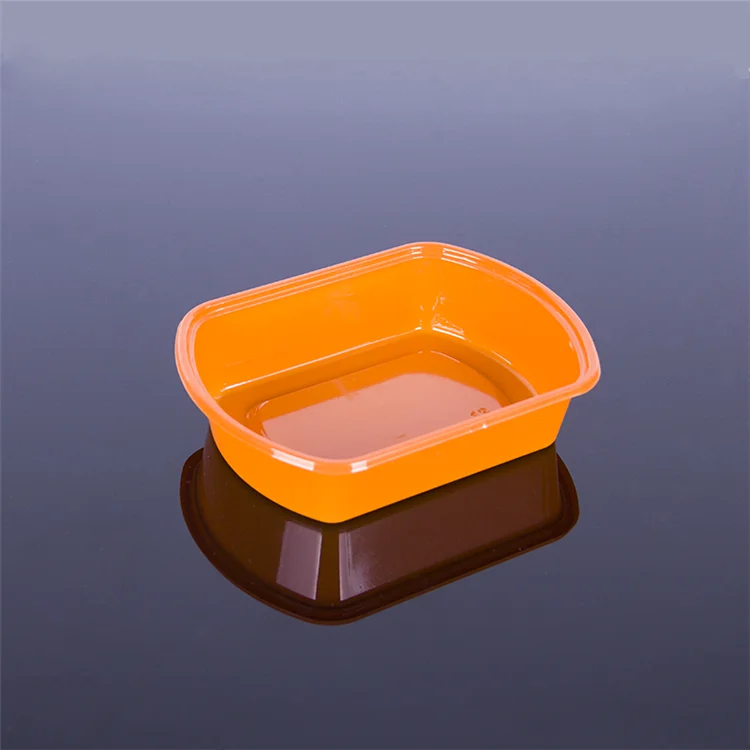 Disposable Food Grade Plastic yellow Blister Vegetable Fruit Meat Packaging Trays