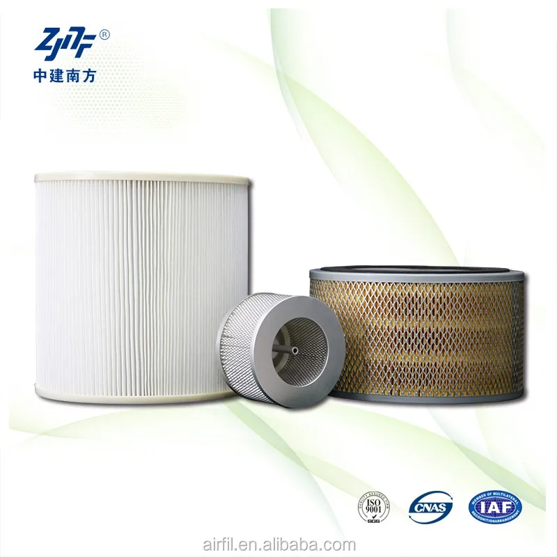 H13 H14 industry factory Cylindrical round air Hepa cartridge Filter for hvac Purifier with Glassfiber PP PET
