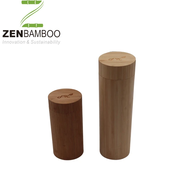 
Natural Bamboo Tube Box With Logo laser For Toothbrush 