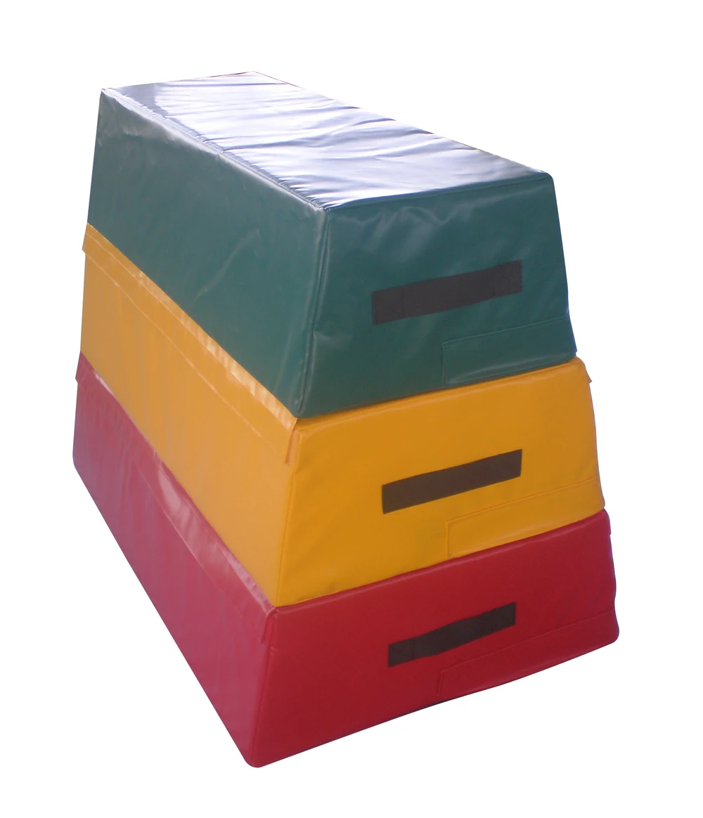 Factory production Soft play gymnastic sport center trapezoid foam vaulting box equipment