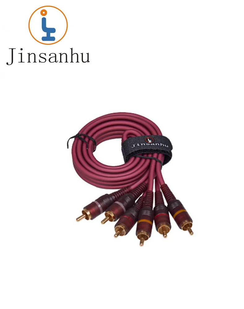 3 RCA к 3 RCA разъем микрофонный кабель 1.5 м