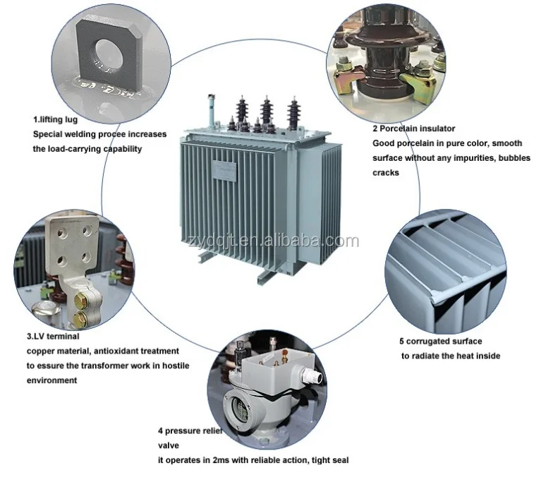 Китай S11 медь намотки трехфазные масляные трансформатор распределения питания оборудования